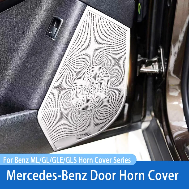 

Для Mercedes-Benz ML GL GLE GLS Class X166 W166 стальные автомобильные дверные динамики стерео декоративная крышка накладка динамика