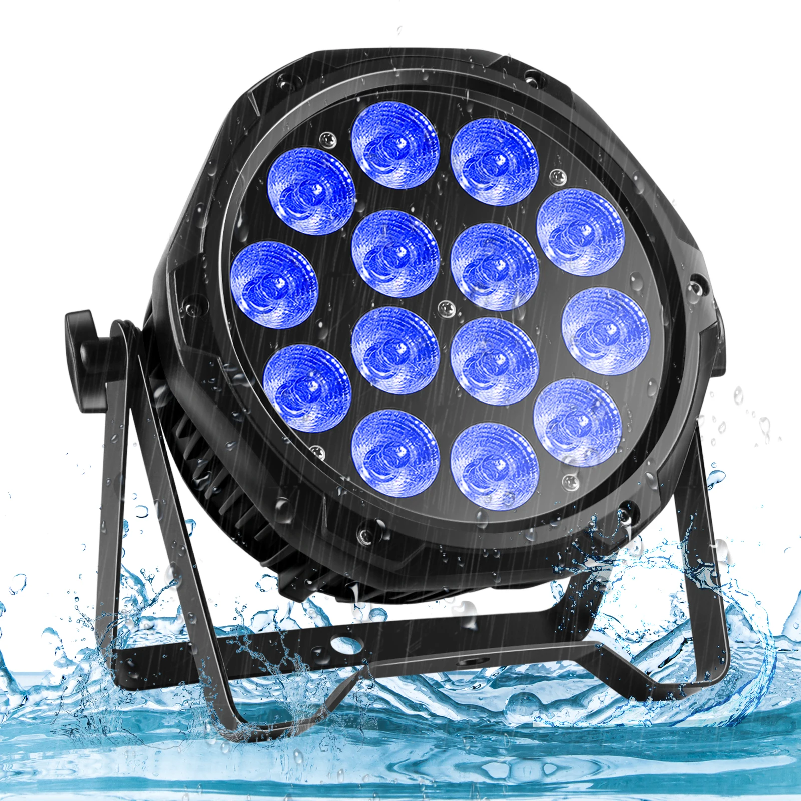 Yiflamefly IP65 Waterproof Par Light 14X10W RGBW LED Outdoor Stage Light DMX Wash Strobe Effect DJ Light For KTV Bar Disco Party