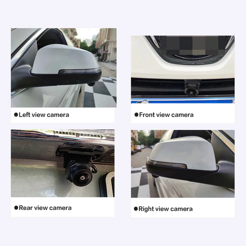 Universal 3D Bird View 360 Degree Surround Camera AHD 1080P /720P Rear / Front / Left / Right Accessorie For Car Android Radio