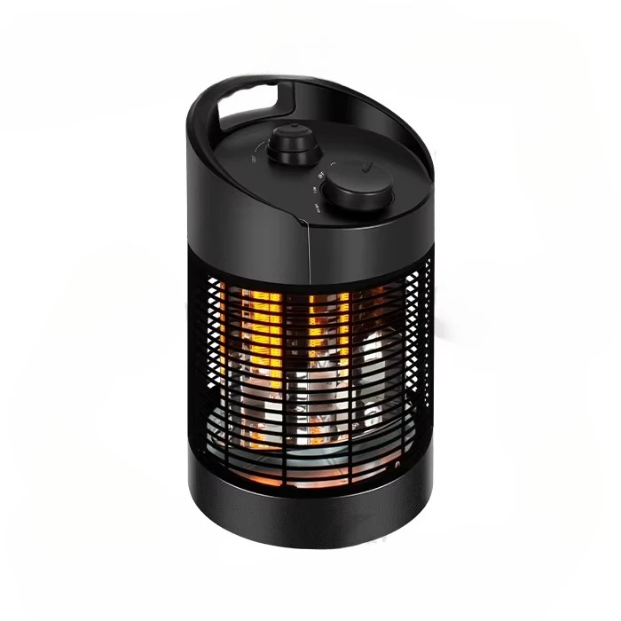

Hot Selling Portable Modern Black Round Outdoor Garden Electric Infrared Heater 350/700W IPx4