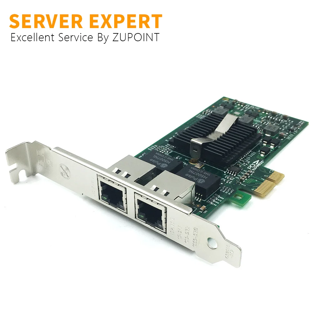 ZUPOINT 82575EB Gigabit Server Adapter Dual Port PCIe OEM Network Interface Controller E1G42ET/EF/E1G44ET