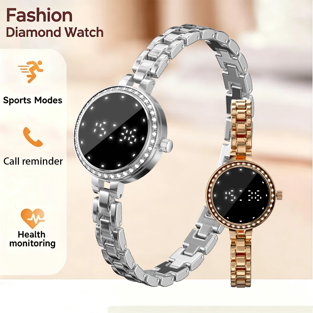 Fashionable Women's Smart Watch Women's Health Pedometer 24-Hour Health Monitoring Blood Oxygen Sleep IP67 Waterproof Smartwatch