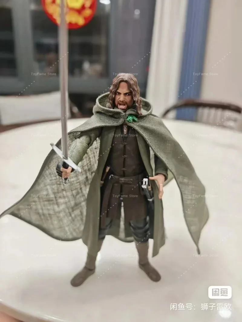 In Stock 100% Original Bandai S.H.Figuarts SHF Lord of The Rings 15cm Aragorn Action Figure Collectible Gift