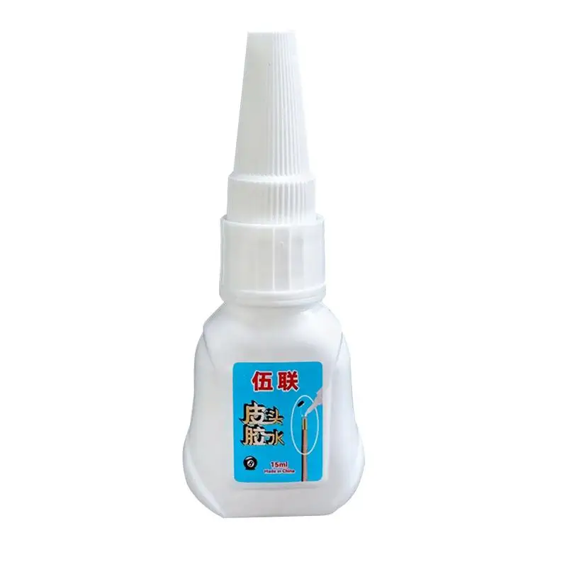 Pool Cue Tips Glue 15ml Glue For Tip Repair And Replacement Easy To Apply Quick Dry Pool Cue Tip Maintenance Glue For Billiards