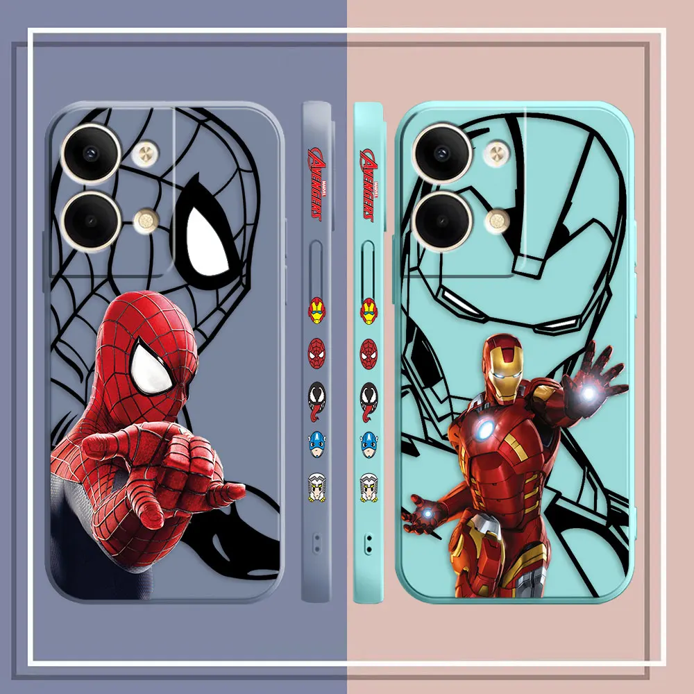 Phone Case For OPPO RENO 8 7 9 6 7SE 5 4 4SE 4 3 4G 5G PRO PLUS Case Cover Funda Cqoue Shell Super Iron Spiderman Marvel Heroes