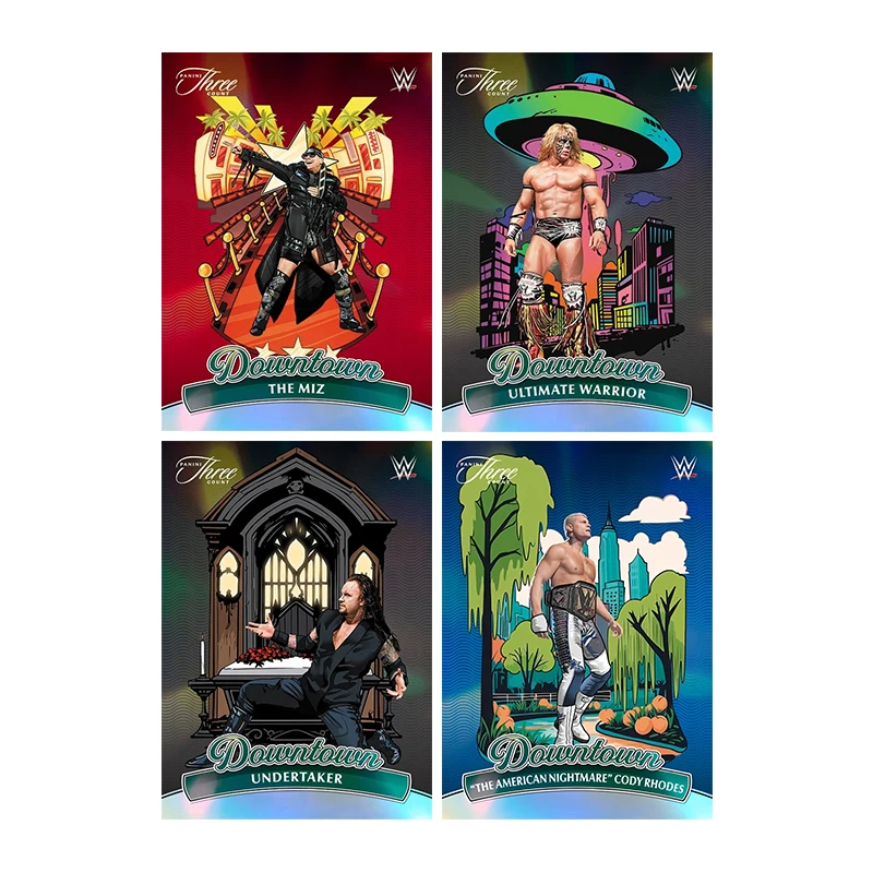 Panini WWE City Card Series Diy Homemade Asuka Cm Punk Gunther Razor Ramon Rey Mysterio Collection Kartenspielzeug Geschenk