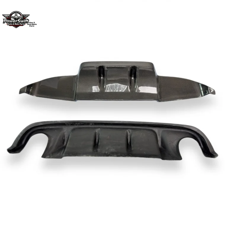 

Suitable for 2014-2017 Infiniti Q50 Q50S Modified Upgrade Japanese Version Carbon Fiber Rear Lip with Lower Skid Plate