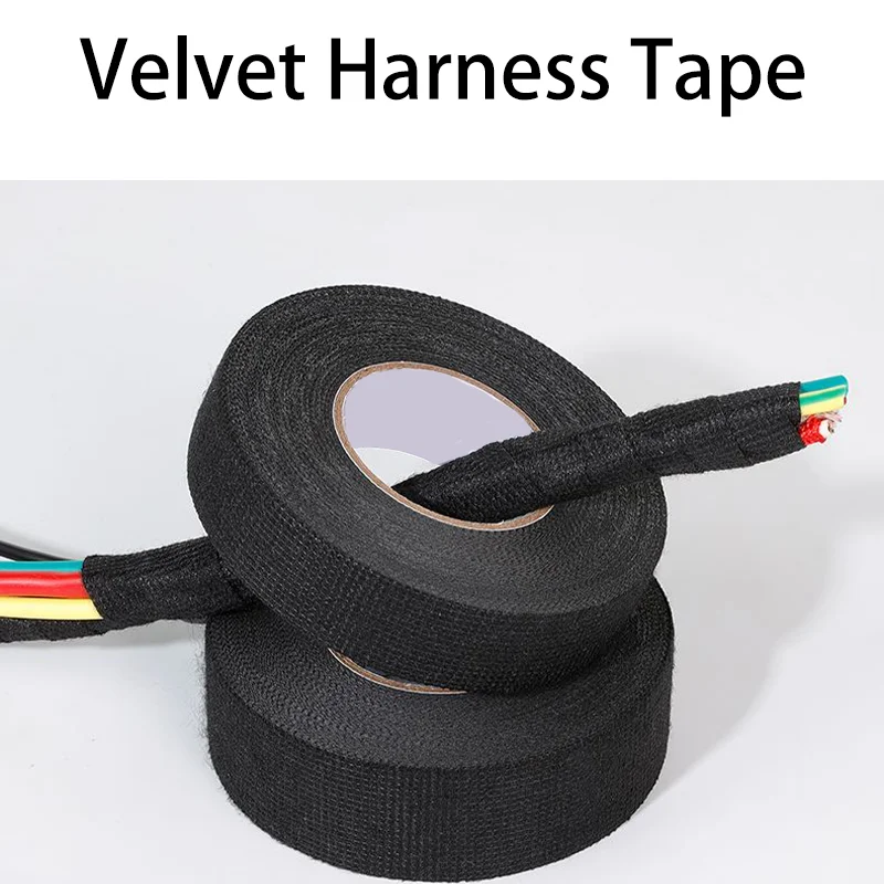 

1/3/5PCS Electrical Tape Heat Resistant Harness Tape Adhesive Cloth Tape Waterproof Tape Insulating Automotive Fabric Cloth Tape