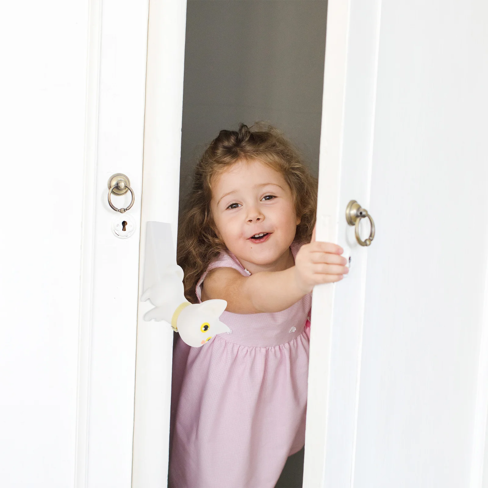 

Anti-Hand-Slamming Door Stopper Soft Cat Design Non-Slip Wedge For Wood Metal Glass Tiles Floors Decorative Finger Guard