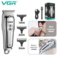 VGR Hair Trimmer Rechargeable Metal Haircut Machine Electric Professional Barber Clipper Cordless Hair Trimmer for Men V-071