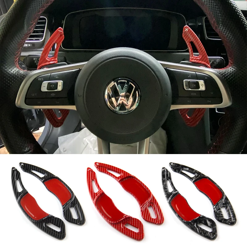 

For Volkswagen steering wheel paddle shift VW Golf 7 7.5 GTI Tiguan Sciricco Touran X Sagitar POLO Lamando MK7 accessories