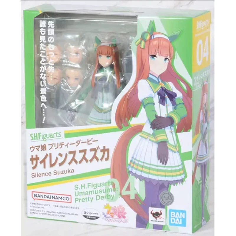 Bandai Original Anime Figure SHF Pretty Derby Silence Suzuka Action Figure Toys for Kids Gift Collectible Ornaments Model