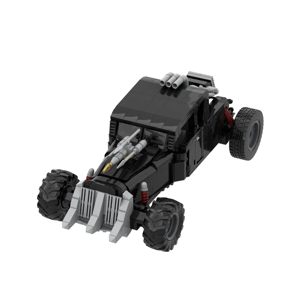 Gobricks MOC Mad Max Prikkelijke Zwarte Chariot Bouwstenen Model Film Mad Max Fury Godin Gemodificeerde Chariot Bricks Speelgoed Geschenken