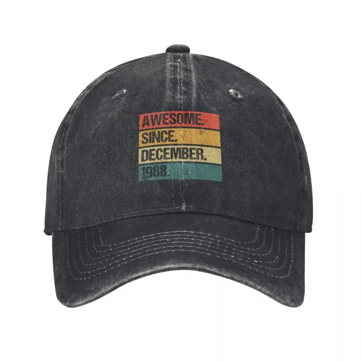 

Awesome Since December 1988 Made In 1988 Vintage December 1988 Baseball Cap sun hat Custom Cap Beach Bag Girl Men's