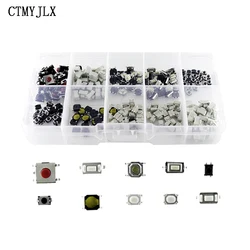 250PCS/ Tactile Push Button Touch Switch Remote Keys Button Car Remote Control Key Switch Repair Small Switchs 10-Types