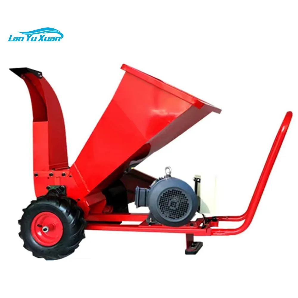 Diesel pto wood chipper machine log grass tree branch shredder forest machinery