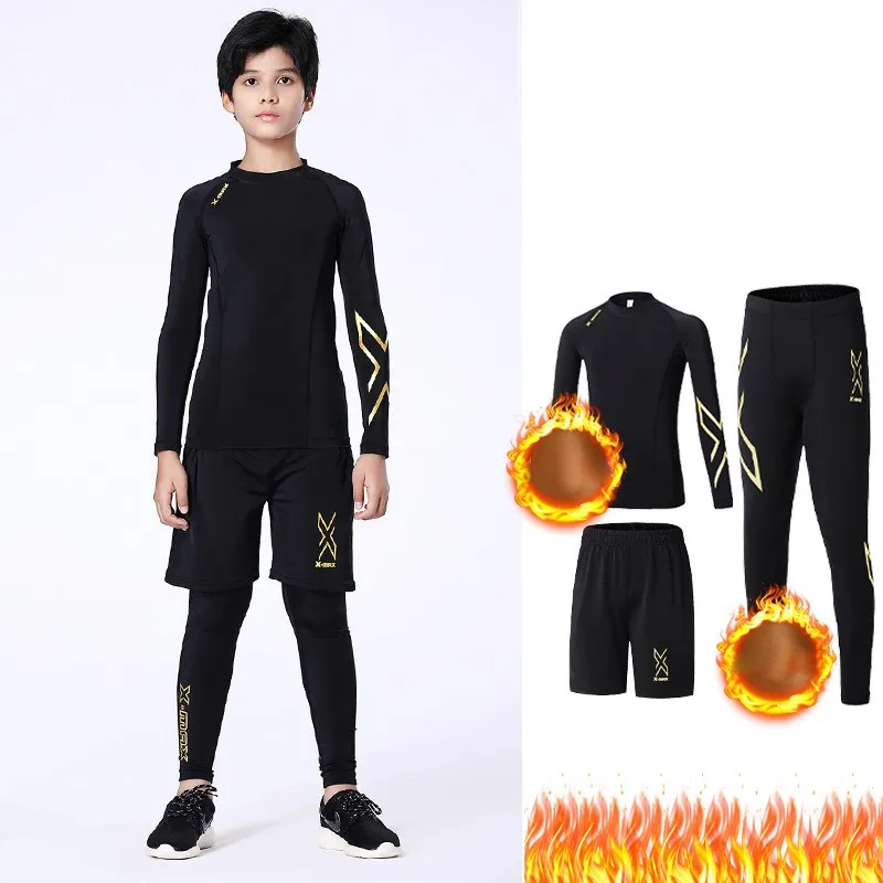 Kids Running Set Children Boy Girl Men Women Fitness Basketball Football Sport Hiking Skiing Thermal Underwear Suit Tracksuit 18