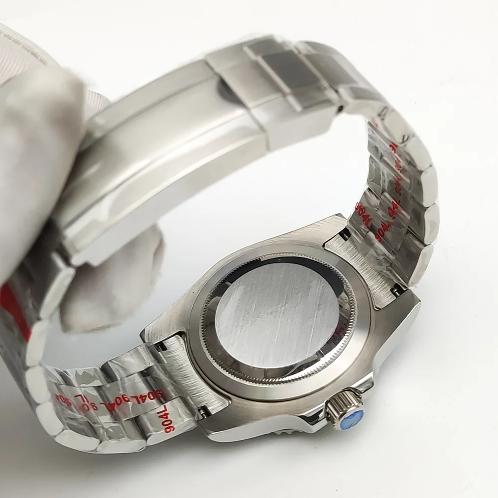 Relógio mecânico NH35 para homem, aço inoxidável, impermeável, corda automática, calendário, luminoso, 40 mm