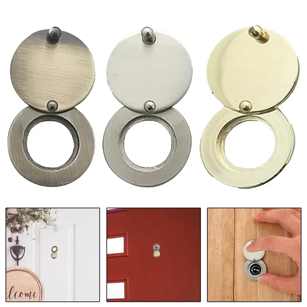 Door Peephole Cover Copper Privacy Security Peephole CoverPrivacy Security Peephole Protective Cap Door Hardware NEW