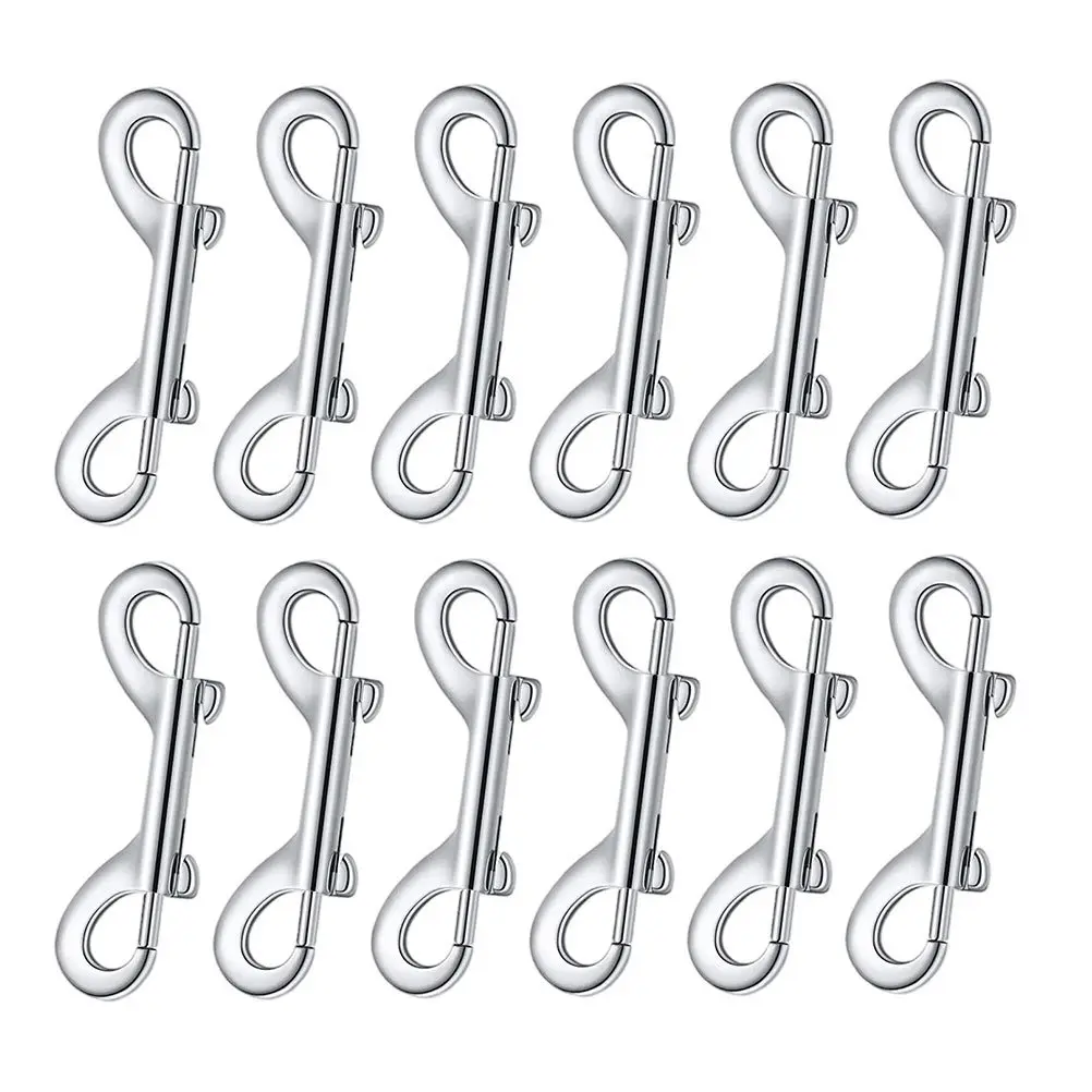 

12Pcs Sturdy Trigger Chain Clips for Dog Leash Spearfishing Accessories Outdoor Activities Double Ended Trigger Hook