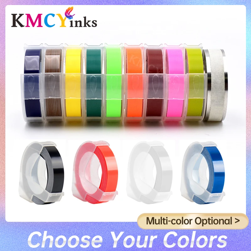 

KMCYinks Compatible for Dymo 3D Label Tapes Embossing Label for Dymo Label Maker Printer Ribbon Labeling Machine 1610 Motex E101