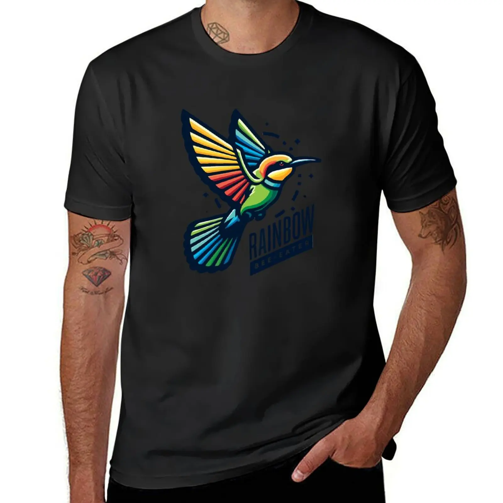

Rainbow Bee-eater T-Shirt Aesthetic clothing summer clothes graphic tee shirt men graphic t shirts