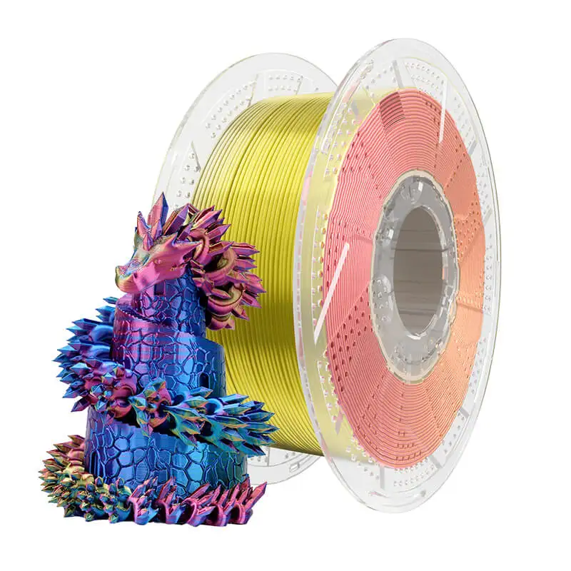 Conjure Silk PLA Magic Matte PLA 1.75mm Dual/Tri Colors Filament Plastic 1KG High Quality 200gx4 For FDM 3D Printers Material