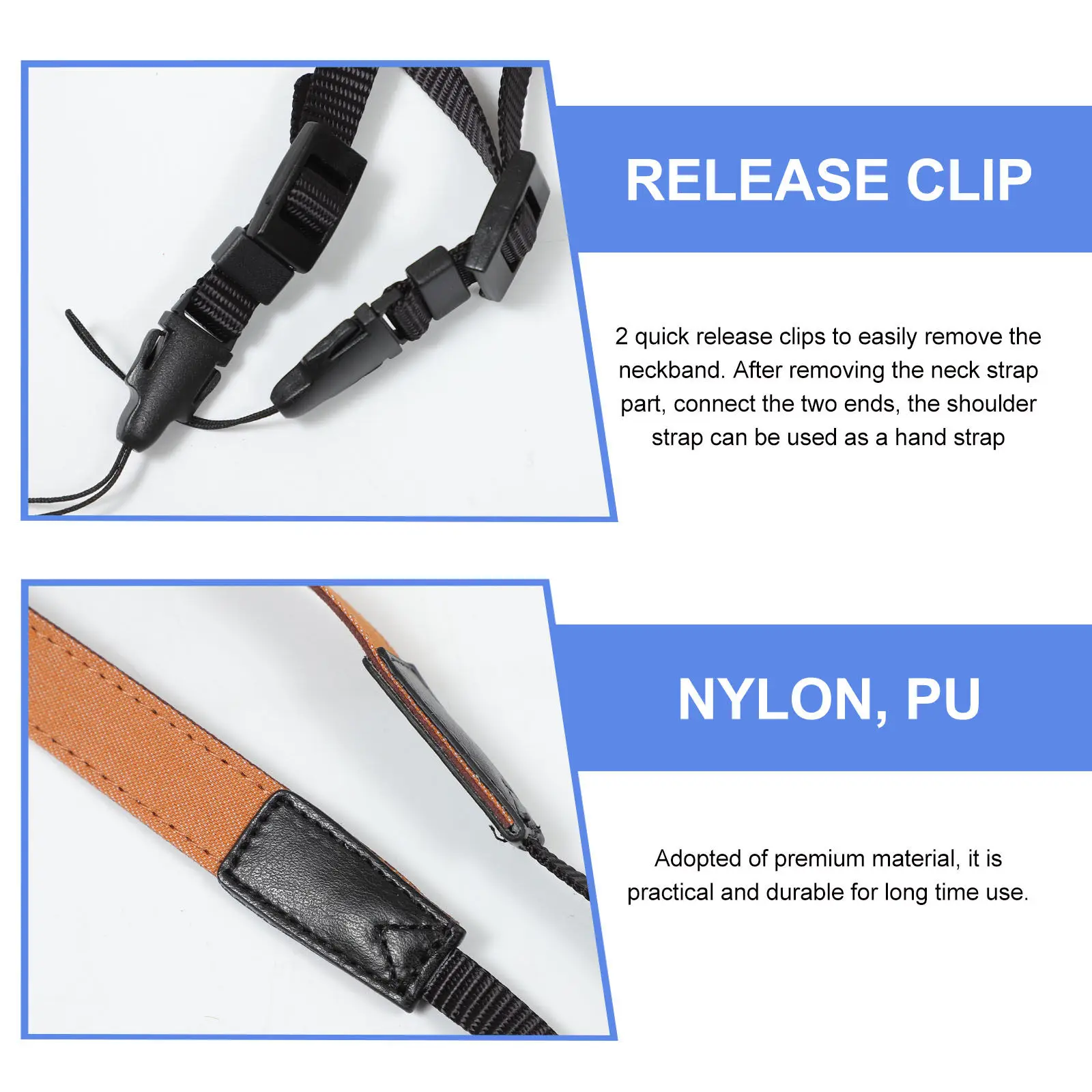 Vintage Style Camera Neck Strap Dslr Mirrorless Cameras Adjustable Quick Release Strap With Locks Stability For