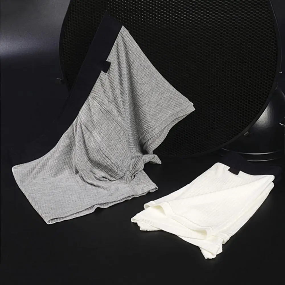 

Мужское нижнее белье-боксеры со средней талией, U-выпуклые шорты в рубчик, дышащие эластичные удобные трусы 남자 속옷