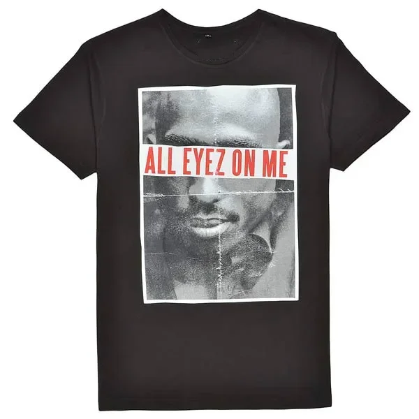 All Eyez on Me. Vintage 2pac Hip-hop Tupac Shakur Rap Music T-Shirt 100% Cotton O-Neck Summer Short Sleeve Casual Mens