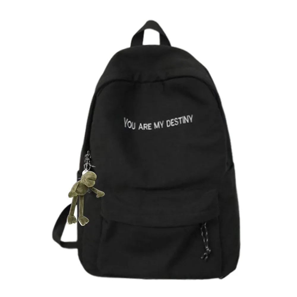 

Large Capacity Unisex Backpack Fashionable Style Versatile Design Student Bookbag Dual-use Function Simple Design