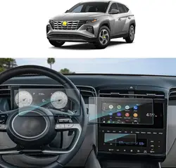 For Hyundai Tucson NX4 2021 2022 2023 10.25INCH LCD car radio gps Navigation Tempered glass and  Dashboard Screen film protector