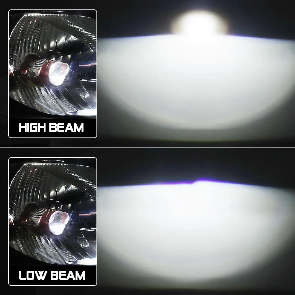 Mini H4 LED Lens Bi-led Projector Hyperboloid Lenses For Headlight H4 LED Car Lamp High Low Light For Car Motorcycle 12V 24V DIY