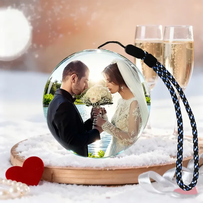 BOLRZO New romantic memory ball environmentally friendly charging video crystal ball gift couple birthday creative memory