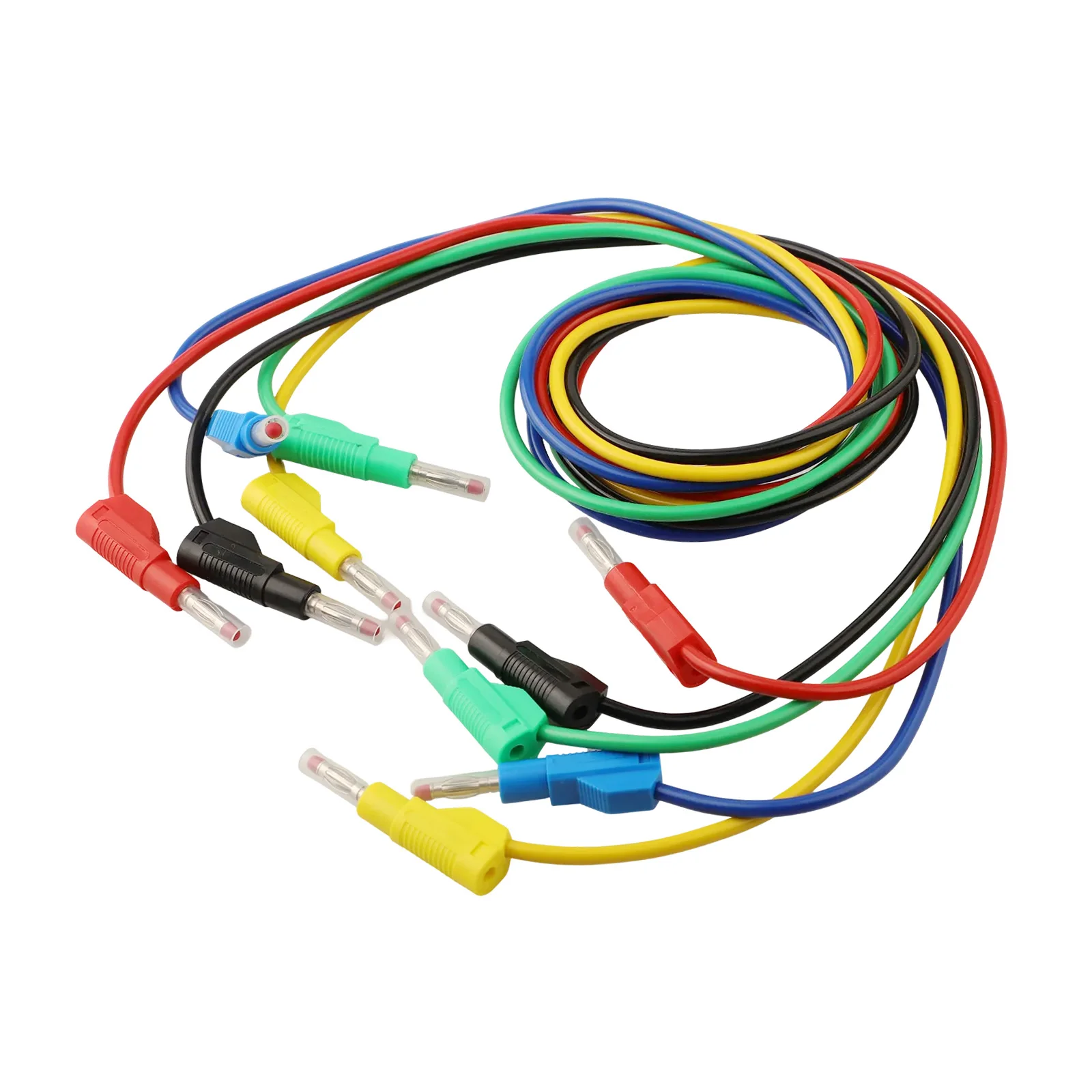 5 قطعة موصلات اختبار متعددة متر 1 متر/3.3ft أسلاك PVC سلك كابل خط 4 مللي متر الأمن الموز أدوات كهربائية استبدال الملحقات