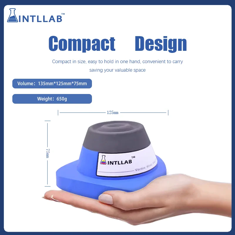 Vortex Stirrer Mini Liquid Vortex Mixer Portable Oscillator Shaker for Laboratory Experiment