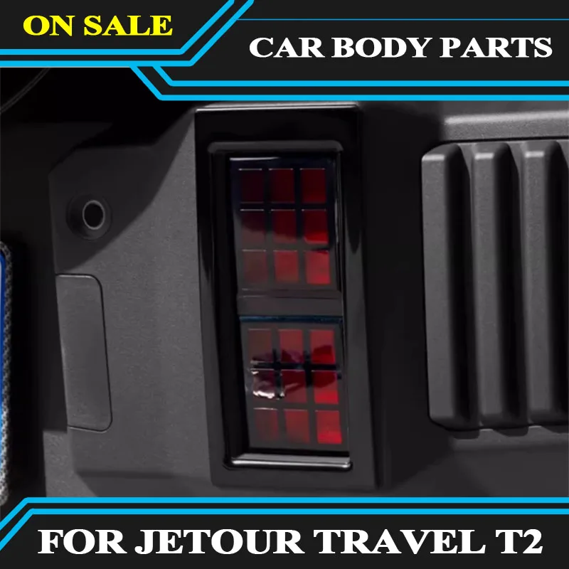 

fit For Jetour Traveler T2 car fog lamp cover front and rear stainless steel fog lamp protective cover external accessories