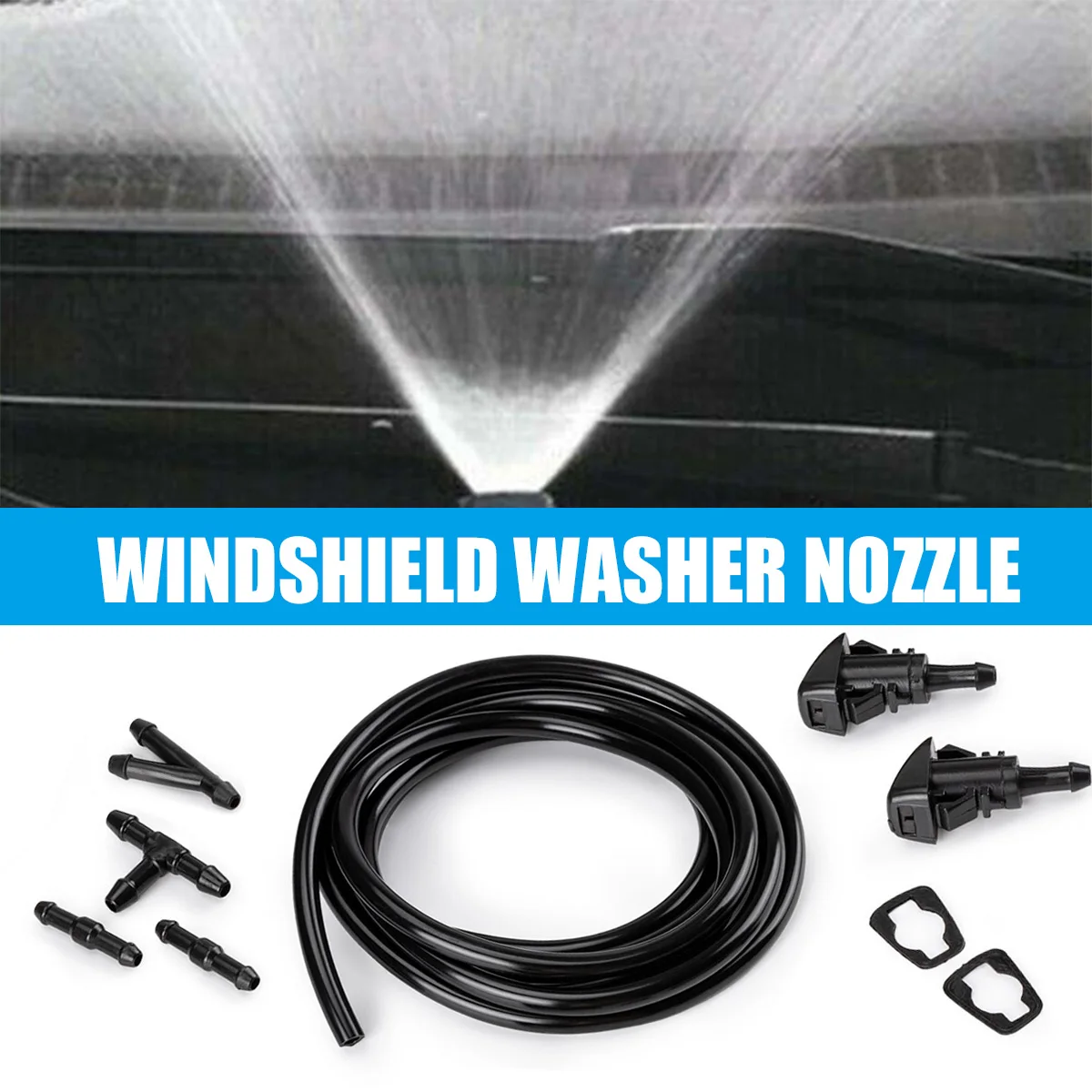 Front Windshield Washer Wiper Nozzle Spray Water For Jeep Grand Cherokee WK2 2011-2019 Liberty KK Commander Dodge Nitro Durango