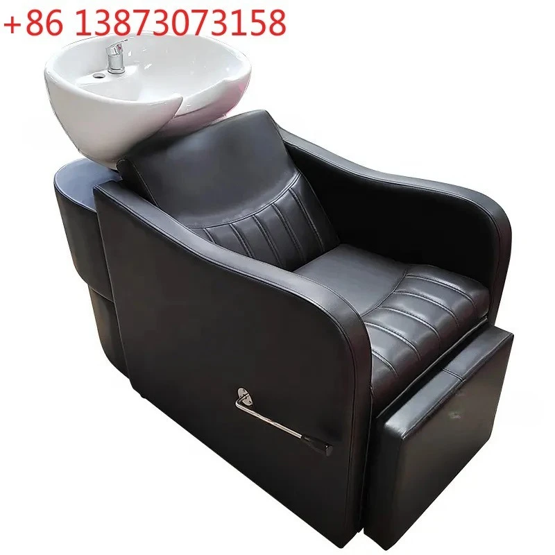 

Кровать для шампуня для парикмахерской, специальная полуотводящая кровать для парикмахерской, керамическая раковина, кровать для шампуня