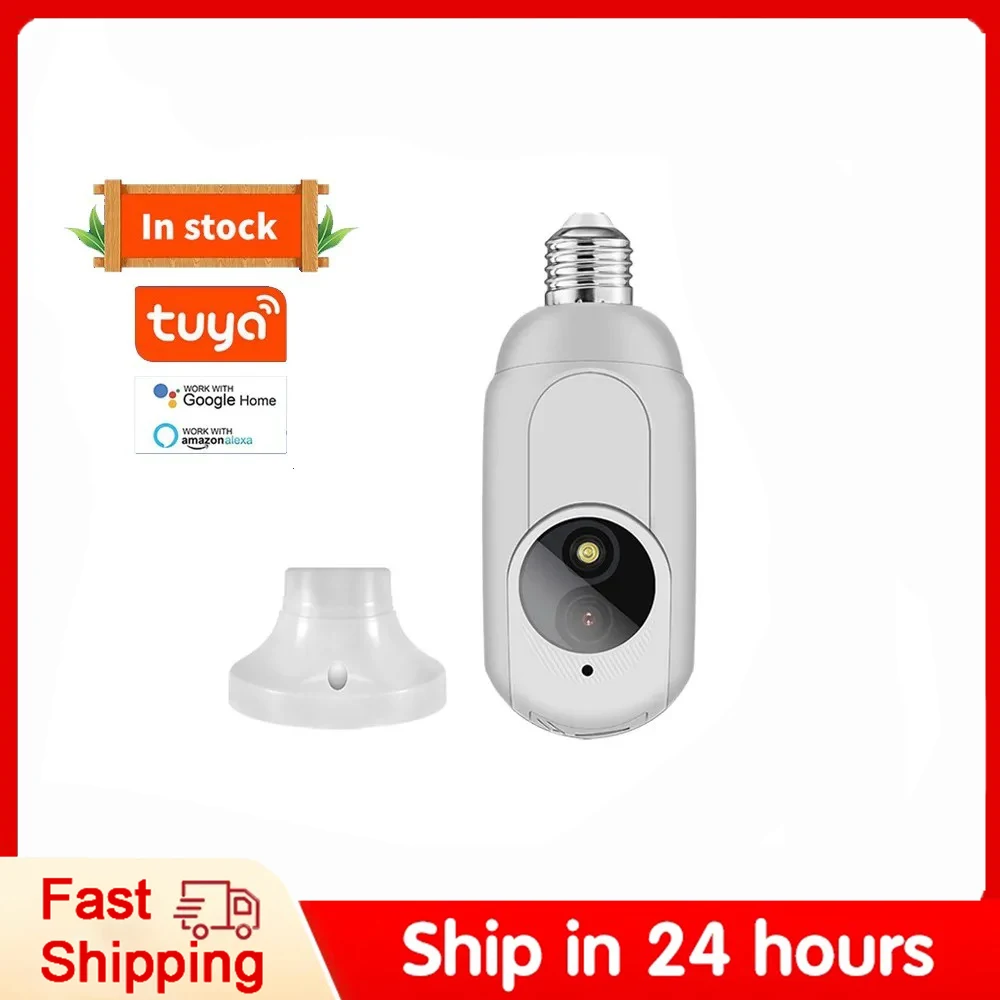 

Tuya Wifi 1080P E27 Bulb Camera 360° Panoramic Surveillance Camera LED Lamp Home Security Baby Monitor HD Night Vision IP Camera