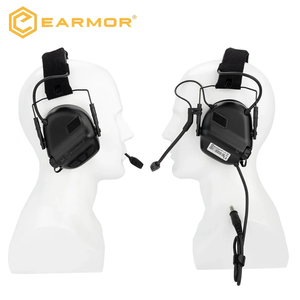 EARMOR M32 SE(SE32) Taktisches Schieß-Headset Jagd-Gehörschutz mit Helmhalterung, M51 PTT für Kommunikation – Detail 8