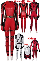 Dead Cosplay Pool Women Costume Movie Anti Hero Roleplay Mask Battle Suits Female Disguise Fantasia Outfits Halloween Party Suit