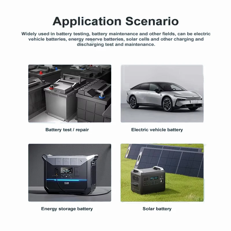 Lead-acid/NIMH 6-circuit 8 Channel Battery Repair Instrument Discharge 5A 10A 50A Adj. Pulse Repair, EV/Solar Battery Tester