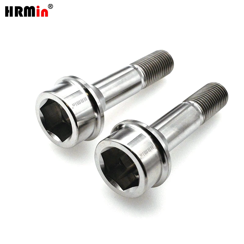 HRMin Gr.5 titanium Cone seat wheel bolt titanium bolt 20pcs M14*1.5*52/67mm for Ferrari