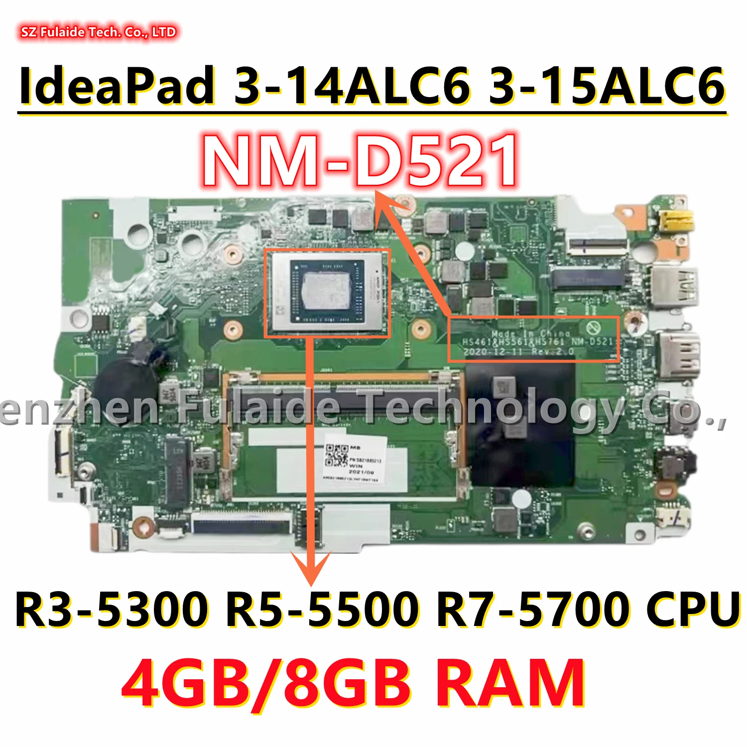 Placa base NM-D521 para portátiles IdeaPad 3-14ALC6: Evaluación técnica y recomendación realista