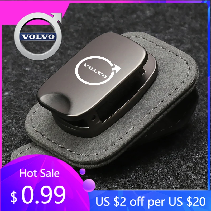 

Колпаки ступиц Volvo XC40 XC60 XC90 V40 V60 V90 S60 S90 EX90 Автомобильный солнцезащитный козырек, держатель для очков, вешалка для очков, зажим для роскошных автомобильных солнцезащитных очков