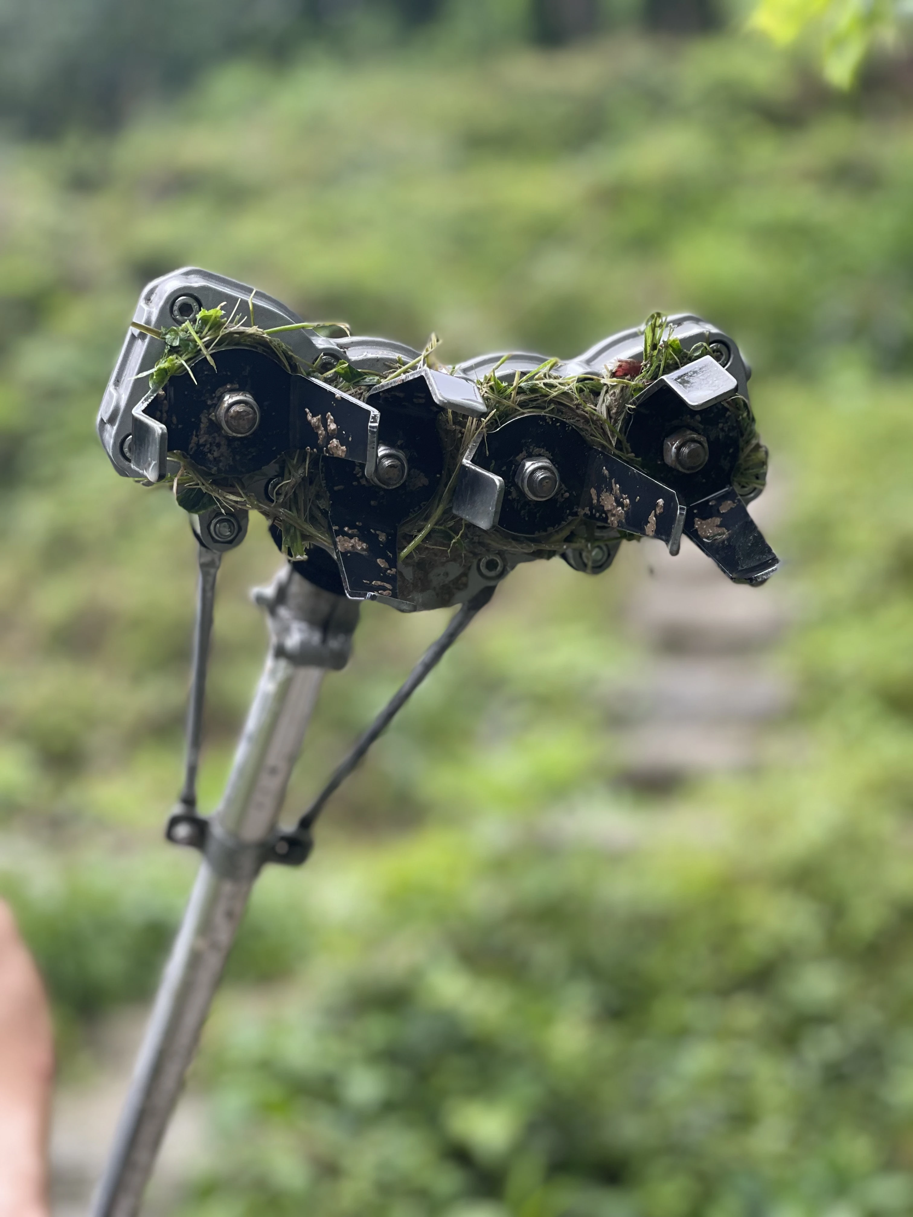 Imagem -02 - Liga de Alumínio Universal Tiller Weeder Transferência de Acessório Cortador de Escova Aparador de Grama Lâminas Máquina Hoeing Durável Forte