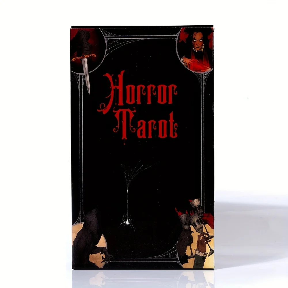 

Horror Tarot , entertaining board game among friends, tarot card deck, card game, tabletop game. Ideal as a gift!