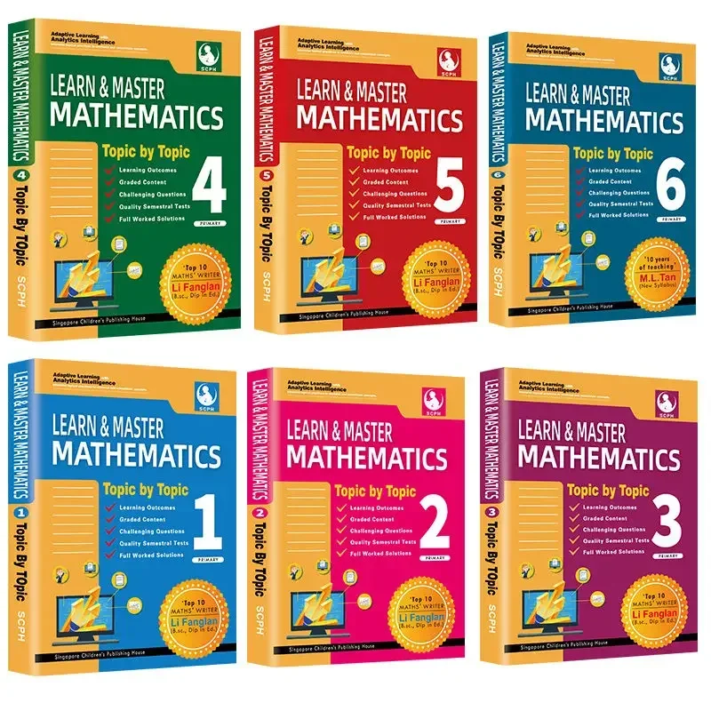 Singapore Mathematics Textbooks Primary School 1-6 GradematheMatics Teaching Supplements English Mathematics Textbooks Knowledge