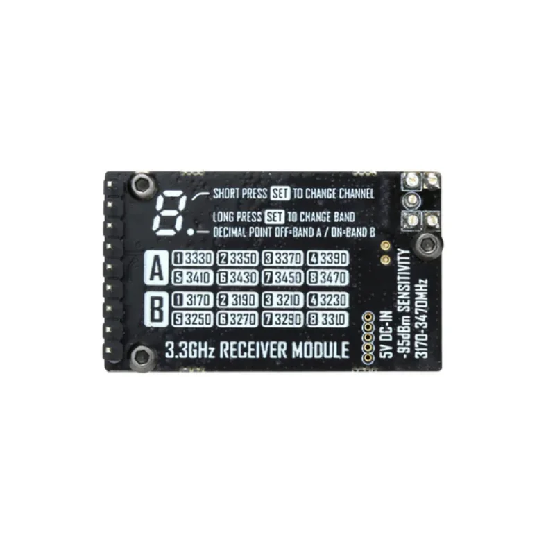 Original RushFPV 3.3G Video Transmission Receiving Set for R-c Dr-one  FPV Airplane Module